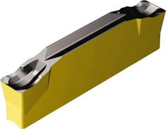 Sandvik Coromant - N123F2-...F CR 4325 Grade, 0.0984" Cutting Width, Carbide Cutoff Insert - 0° Neutral Lead Angle, 0.0118" Cnr Rad, TiCN/Al2O3/TiN Coated - Americas Industrial Supply