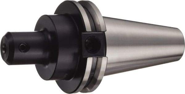 Sandvik Coromant - CAT40 Taper Shank 25mm Hole End Mill Holder/Adapter - 4" Projection, Through-Spindle & DIN Flange Coolant - Exact Industrial Supply