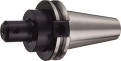 Sandvik Coromant - CAT40 Taper Shank 25mm Hole End Mill Holder/Adapter - 4" Projection, Through-Spindle & DIN Flange Coolant - Exact Industrial Supply