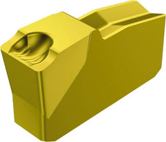 Grooving Insert: N151.2255G 235, Solid Carbide TiCN & TiN Finish, Neutral, 0.1043″ Cutting Width, Series T-Max Q-Cut