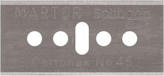 Martor USA - Carbon Steel, Replacement Blade - 1.53" Long - Americas Industrial Supply