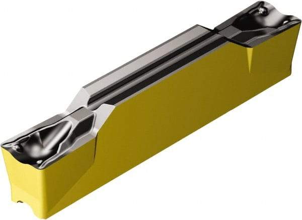 Sandvik Coromant - G2N123x2 TF Grade 4325, 3mm Cutting Width Carbide Grooving Insert - 18.5mm Max Depth of Cut, Neutral, 0.3mm Corner Radius, TiCN/Al2O3/TiN Finish - Americas Industrial Supply