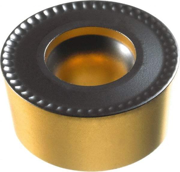 Sandvik Coromant - RCMT10T3 M0 Grade 2220 Carbide Turning Insert - TiCN/Al2O3/TiN Finish, Round, 10mm Inscr Circle, 3.97mm Thick, 5mm Corner Radius - Americas Industrial Supply