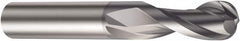 Sandvik Coromant - 10mm Diam, 19mm LOC, Solid Carbide Ball End Mill - AlCrN Finish, 72mm OAL, 10mm Shank Diam, Ball Flute - Americas Industrial Supply