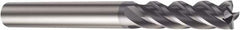 Sandvik Coromant - 16mm, 60mm LOC, 16mm Shank Diam, 124mm OAL, 4 Flute, Solid Carbide Square End Mill - Single End, TiAlN Finish, Spiral Flute, 37° Helix, Centercutting, Right Hand Cut, Right Hand Flute, Series CoroMill Plura - Americas Industrial Supply