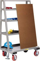 Little Giant - 2,000 Lb Capacity Steel Panel Truck - Steel Deck, 24" OAW, 0" Platform Length, Polyurethane Casters - Americas Industrial Supply