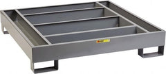 Little Giant - 66 Gal Sump, 4,000 Lb Capacity, Steel Spill Deck or Pallet - 51" Long x 51" Wide x 6-1/2" High - Americas Industrial Supply