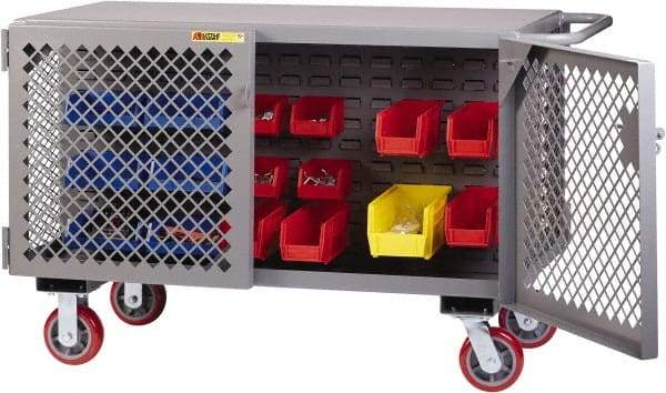 Little Giant - 3,600 Lb Capacity Mobile Work Bench - 24" Wide x 48" Deep x 33" High, Steel - Americas Industrial Supply