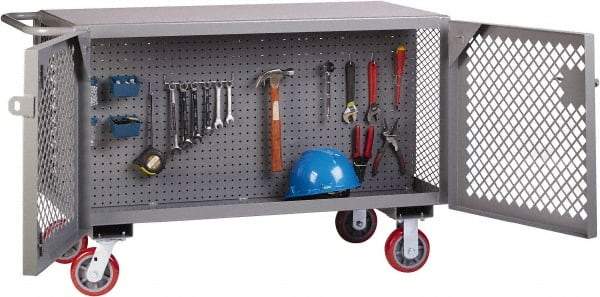 Little Giant - 3,600 Lb Capacity Mobile Work Bench - 24" Wide x 48" Deep x 33" High, Steel - Americas Industrial Supply