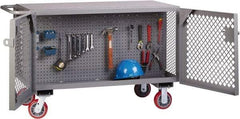 Little Giant - 3,600 Lb Capacity Mobile Work Bench - 24" Wide x 48" Deep x 33" High, Steel - Americas Industrial Supply
