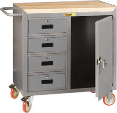 Little Giant - Mobile Service Bench - Steel, Gray, 41-1/2" Long x 26" Deep x 38" High - Americas Industrial Supply