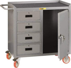 Little Giant - Mobile Service Bench - Steel, Gray, 41-1/2" Long x 26" Deep x 38" High - Americas Industrial Supply