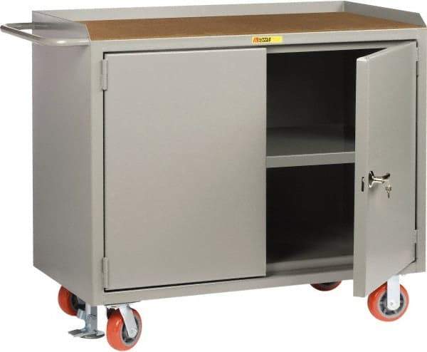 Little Giant - Mobile Service Bench - Steel, Gray, 53-1/2" Long x 26" Deep x 43" High - Americas Industrial Supply