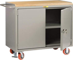 Little Giant - Mobile Service Bench - Steel, Gray, 53-1/2" Long x 26" Deep x 43" High - Americas Industrial Supply