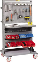 Little Giant - 1,200 Lb Capacity Mobile Work Bench - 24" Wide x 36" Deep x 66-1/2" High, Steel, Gray - Americas Industrial Supply
