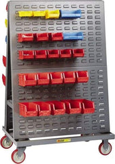 Little Giant - 1,200 Lb Capacity Multi-Purpose Lean Tool Cart - 24" Wide x 48" Deep x 56" High, Steel, Gray - Americas Industrial Supply