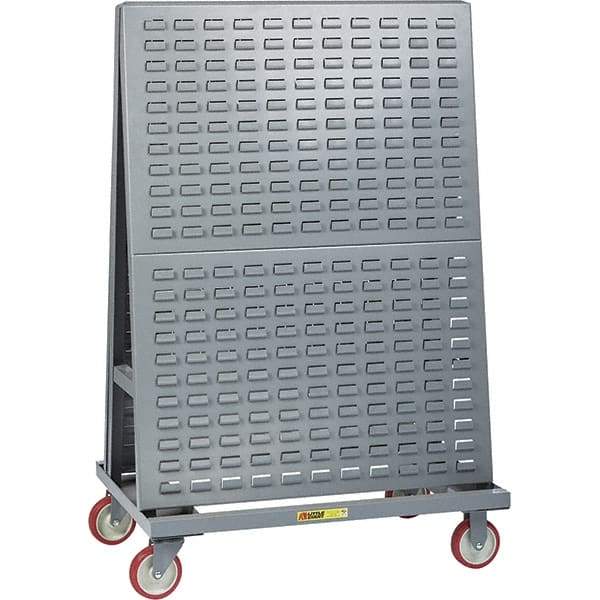 Little Giant - 1,200 Lb Capacity Multi-Purpose Lean Tool Cart - 24" Wide x 60" Deep x 56" High, Steel, Gray - Americas Industrial Supply