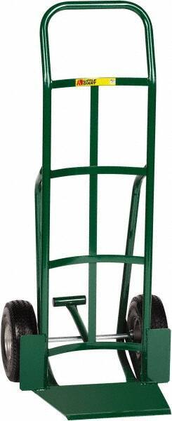 Little Giant - 600 Lb Capacity 47" OAH Hand Truck - Continuous Handle, Steel, Flat-Free Microcellular Foam Wheels - Americas Industrial Supply
