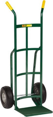 Little Giant - 600 Lb Capacity 49" OAH Hand Truck - Dual Handle, Steel, Flat-Free Microcellular Foam Wheels - Americas Industrial Supply