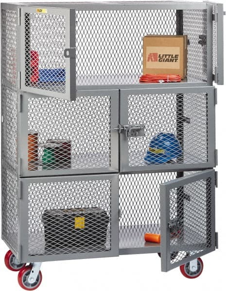 Little Giant - 6 Door, 3 Tier, Storage Cabinets & Lockers - Americas Industrial Supply