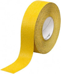 Ability One - Yellow Solid Color Anti-Slip Vinyl Tape - 2" Wide x 60' Long x 0.036" Thick, General Traffic - Americas Industrial Supply