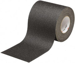 Ability One - Black Solid Color Anti-Slip Vinyl Tape - 6" Wide x 60' Long x 0.028" Thick, General Traffic - Americas Industrial Supply