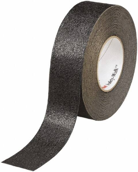 Ability One - Black Solid Color Anti-Slip Vinyl Tape - 2" Wide x 60' Long x 0.036" Thick, General Traffic - Americas Industrial Supply