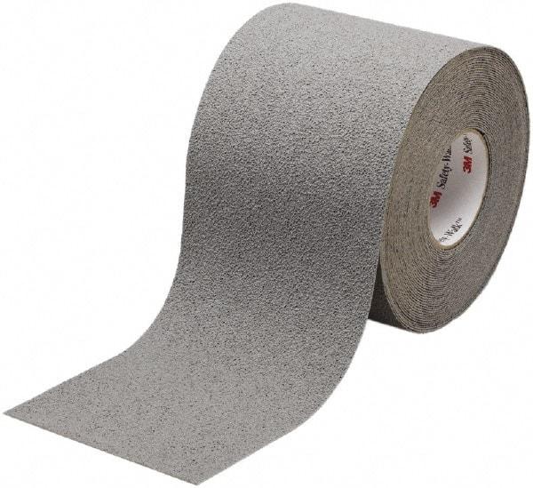 Ability One - Gray Solid Color Anti-Slip Vinyl Tape - 4" Wide x 60' Long x 0.045" Thick, General Traffic - Americas Industrial Supply