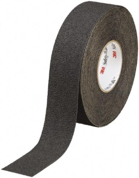 Ability One - Black Solid Color Anti-Slip Vinyl Tape - 2" Wide x 60' Long x 0.045" Thick, General Traffic - Americas Industrial Supply