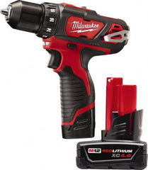 Milwaukee Tool - 12V 3/8" Pistol Grip Cordless Drill - Americas Industrial Supply