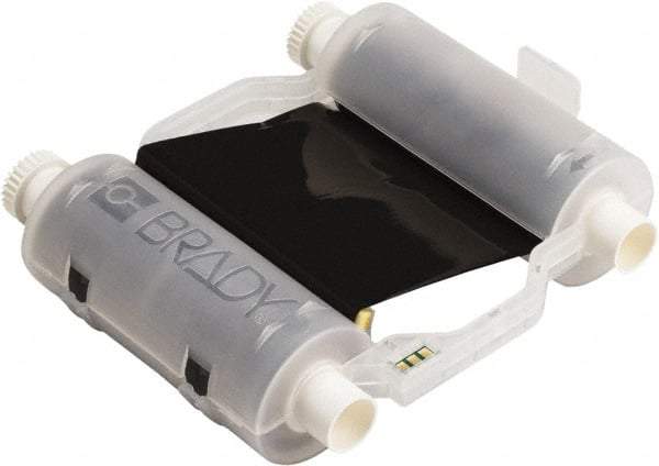 Brady - 4.33" Wide, Black Resin Ribbon 1 Black Ribbon Cartridge - For BBP30 Label Printer, BBP33 Label Printer, BBP35 Multicolor Sign & Label Printer, BBP37 Color & Cut Sign & Label Printer, BradyPrinter S3100, BBP31 Sign & Label Printer - Americas Industrial Supply