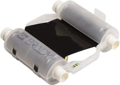 Brady - 4.33" Wide, Black Resin Ribbon 1 Black Ribbon Cartridge - For BBP30 Label Printer, BBP33 Label Printer, BBP35 Multicolor Sign & Label Printer, BBP37 Color & Cut Sign & Label Printer, BradyPrinter S3100, BBP31 Sign & Label Printer - Americas Industrial Supply