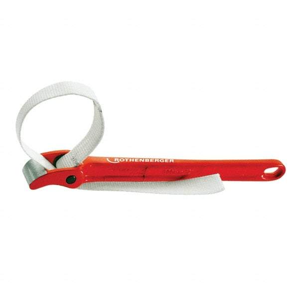 Rothenberger - 12" Max Pipe Capacity, 12" Long, Strap Wrench - 8" Actual OD, 12" Handle Length - Americas Industrial Supply