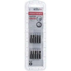 Wiha - Slotted Screwdriver Bits Reversible: NonReversible Blade Width (Inch): 1/4 - Americas Industrial Supply