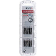 Wiha - 1/4" Drive, #1 Tri-Wing Screwdriver Bit - 1" OAL - Americas Industrial Supply