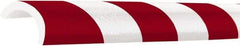 PRO-SAFE - Polyurethane Foam Type R30 Pipe Guard - Red/White - Americas Industrial Supply