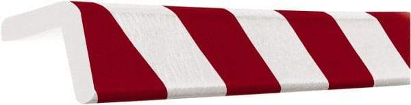 PRO-SAFE - Polyurethane Foam Type H Corner Guard - Red/White - Americas Industrial Supply