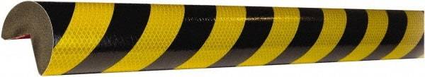 PRO-SAFE - Polyurethane Foam Type A+ Corner Guard - Black/Yellow - Americas Industrial Supply