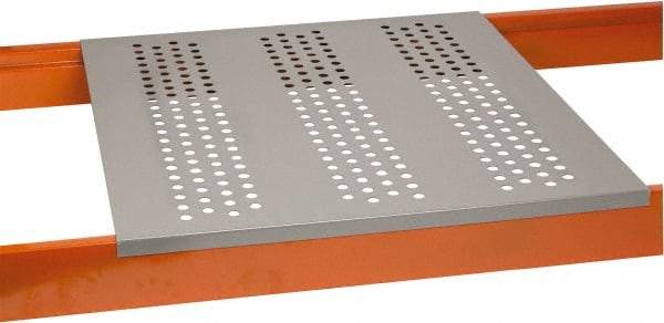 Little Giant - 46" Wide, Open Shelving Accessory/Component - Powder Coat Finish, 42" Long, Use with Pallet Racks with 1-5/8" Step Beam - Americas Industrial Supply