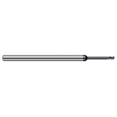 Variable Helix End Mills for Exotic Alloys - 0.0500″ Cutter Diameter × 0.0050″ Radius × 0.0750″ Length of Cut × 0.4000″ Reach Carbide Corner Radius End Mill for Exotic Alloys, 3 Flutes, AlTiN Nano Coated