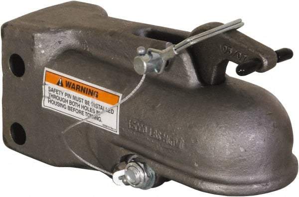 Buyers Products - 2-5/16" Ball Size Channel Hitch Coupler - 15,000 Lb Max Capacity, Plain Finish - Americas Industrial Supply