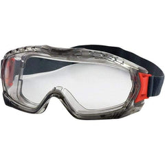 PIP - Size Universal, Clear Polycarbonate Anti-Fog & Scratch Resistant Lens, Safety Goggles - Indirect Vent, Gray PVC Frame, Over the Glass Style - Americas Industrial Supply