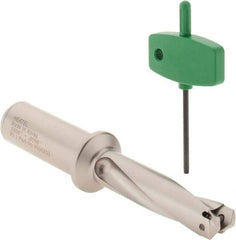 Hertel - 29.5 to 29.99mm Diam, 3xD, 88.5mm Max Depth, 1-1/4" Shank Diam, 113.1mm Flute, Replaceable Tip Drill - HMD-MBK Toolholder, Series HMD - Americas Industrial Supply