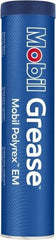 Mobil - 13.7 oz Cartridge Polyurea High Temperature Grease - Blue, High Temperature, 350°F Max Temp, NLGIG 2, - Americas Industrial Supply
