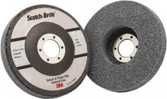 3M - 4-1/2" Medium Grade Ceramic Deburring Disc - 7/8" Center Hole, Holder Required - Americas Industrial Supply