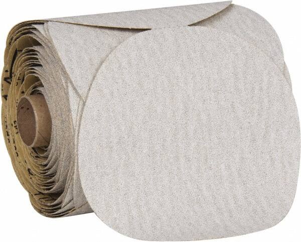 3M - 5" Diam, 80 Grit Aluminum Oxide Adhesive PSA Disc - Medium Grade, Reddish Brown, Film Backing, Flexible, Use with Random Orbital Sanders - Americas Industrial Supply