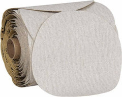 3M - 5" Diam, 80 Grit Aluminum Oxide Adhesive PSA Disc - Medium Grade, Reddish Brown, Film Backing, Flexible, Use with Random Orbital Sanders - Americas Industrial Supply