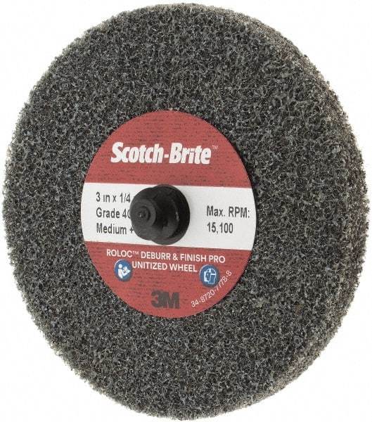 3M - 3" Disc Diam, Ceramic Quick Change Disc - Type R Attaching System, Coated, Medium Grade - Americas Industrial Supply