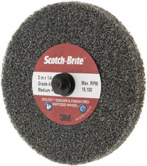 3M - 3" Disc Diam, Ceramic Quick Change Disc - Type R Attaching System, Coated, Medium Grade - Americas Industrial Supply