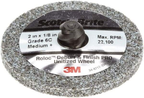 3M - 2" Disc Diam, Ceramic Quick Change Disc - Type R Attaching System, Coated, Medium Grade - Americas Industrial Supply